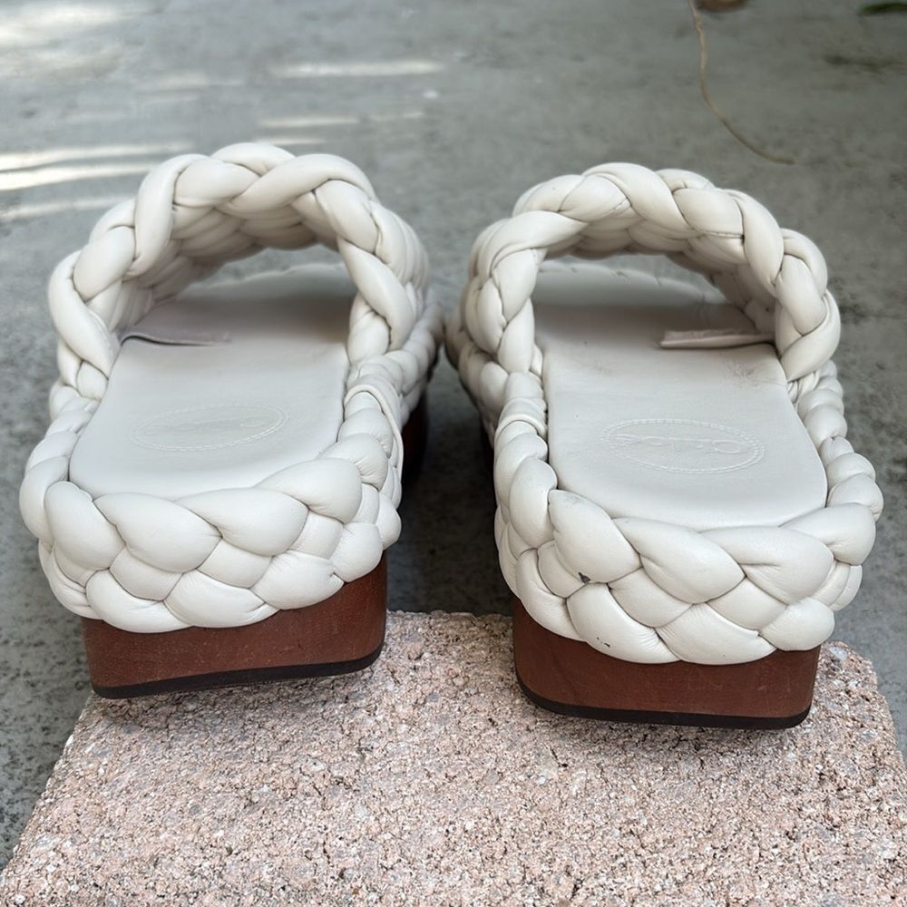 Chloe braided wavy slide sandals - Picture 5 of 9